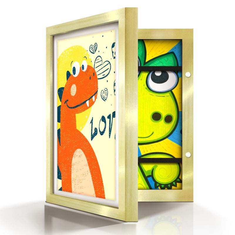 Artfeel 1-Pack 9x12 Kids Art Frames,Front Opening Kids Artwork Frames Changeable Child Artwork Picture Display,Children Storage Frame for Wall,Holds 50pcs Drawings,Craft,Art Project,Schoolwork. - Image 1